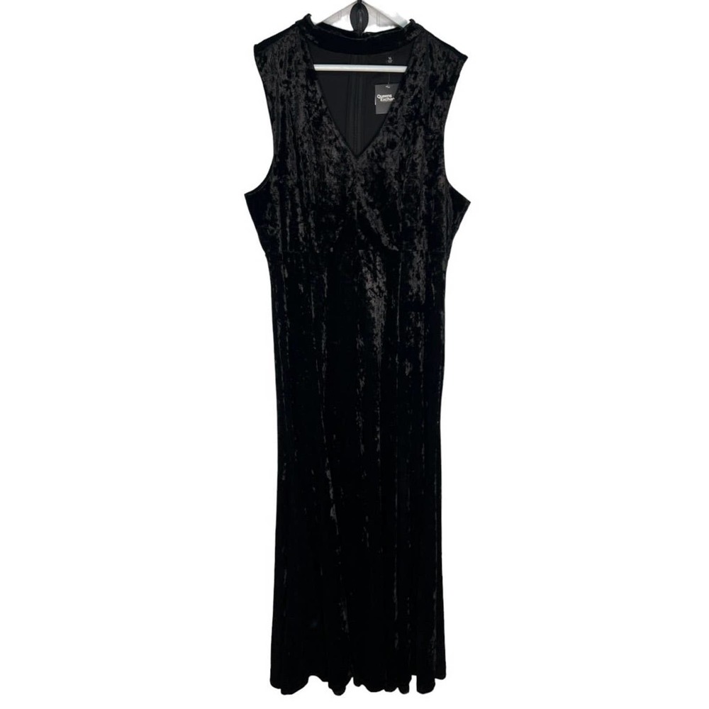 Torrid Velvet Full Length Cutout Choker Neck Maxi Gown - 16